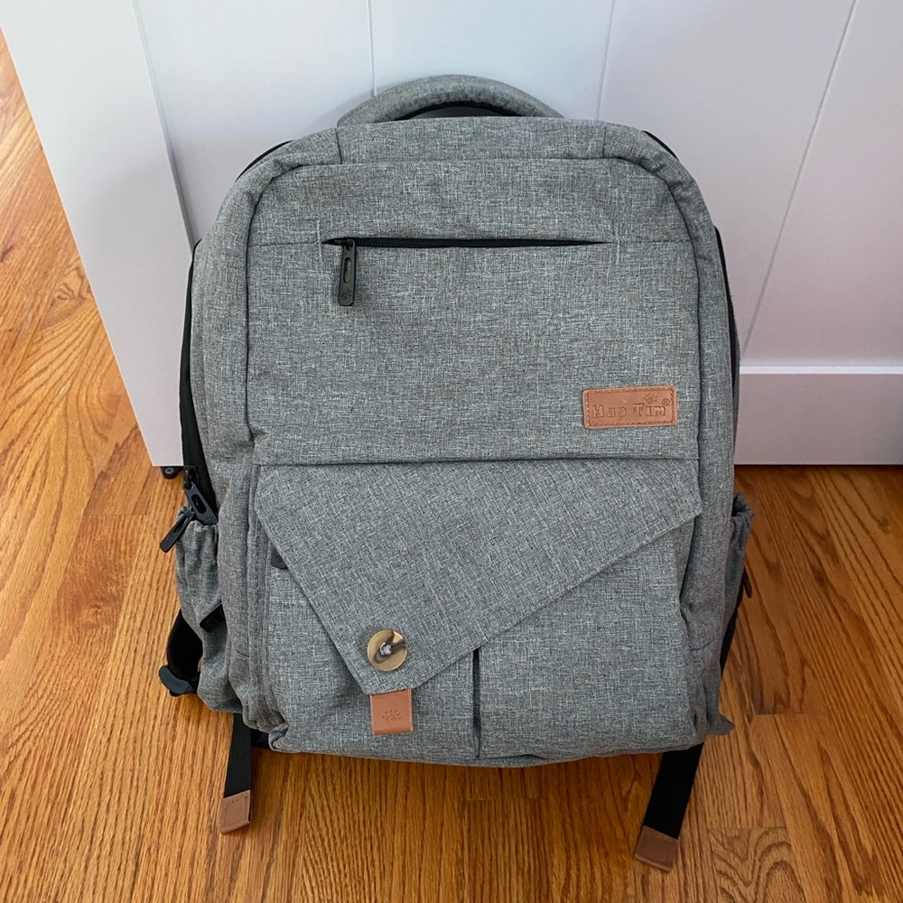 Gray Backpack for Men - image 1